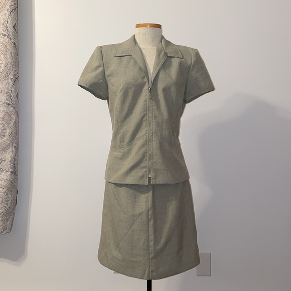 3 piece women’s fashion bug suit vintage grey/green - Picture 3 of 5